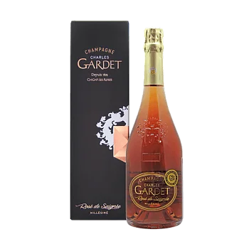 ВИНО ИГРИСТОЕ ВЫДЕРЖАННОЕ Gardet Prestige Charles Rose de Saignee Premier Cru   gift box  750 мл