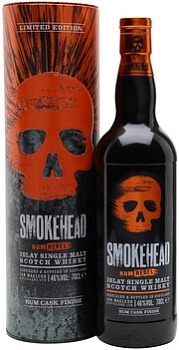 Виски  Smokehead  Rum Rebel in tube  700 мл