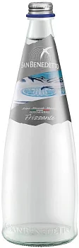 Вода San Benedetto Sparkling Glass Сан Бенедетто газированная в стеклянной бутылке 750 мл