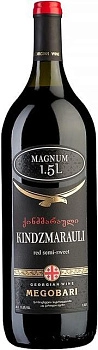 Вино Tiflis Wine Cellar Megobari  Kindzmarauli Мегобари  Киндзмараули 2018 1500 мл