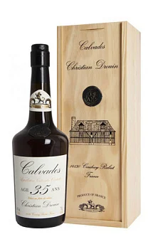 Кальвадос Christian Drouin 35 ans  gift box  700 мл