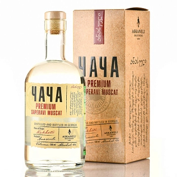 Чача Chacha Askaneli Premium Saperavi Muscat   gift box 700 мл 45%