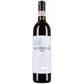 Вино Золотое Поле Каберне Крымское столовое красное полусладкое 700 мл