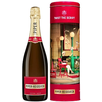 Шампанское Piper-Heidsieck Brut  gift box "Marilyn Monroe"  2021   750 мл  12%