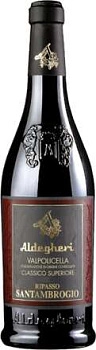 Вино Valpolicella Classico Superiore DOC Ripasso Cantine Aldegheri Santambrogio  2019  750 мл