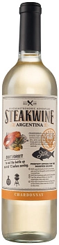 Вино Steakwine Chardonnay Стейквайн Шардоне 2019 750 мл