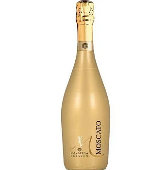 Игристое вино  Cavatina Moscato Spumante  in gold bottles  750 мл