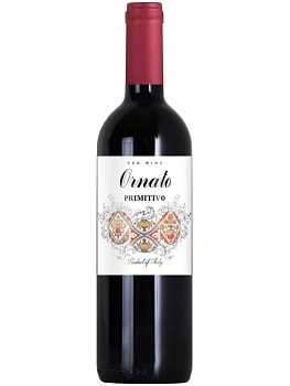 Вино Ornato Primitivo Sicilia IGT   2021  750 мл