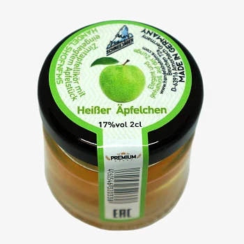 Ликер Schnee Jager Шнее Егер Яблоко с кусочками яблока 20 мл