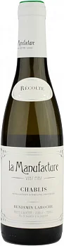 Вино La Manufacture  Chablis AOP  Ля Мануфактур  Шабли  375 мл