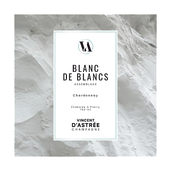 Шампанское  Vincent d'Astrée  Blanc de Blancs Chardonnay  2015 1500 мл 13,5%