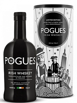 Виски  The Pogues   Irish Whiskey   Поугс  Купажированный  в п/у  700 мл