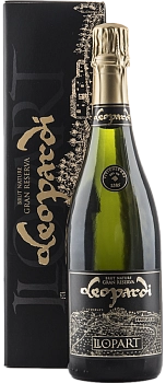 Игристое вино Llopart Cava Leopardi Brut Nature gift box   750 мл