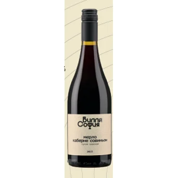 Вино Вилла София Мерло   Каберне Совиньон   750 мл  13,5 %