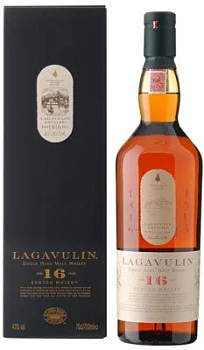 Виски Lagavulin malt 16 years old with box 700 мл