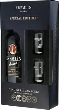 Водка    Kremlin Award gift box with 2 glasses  700 мл