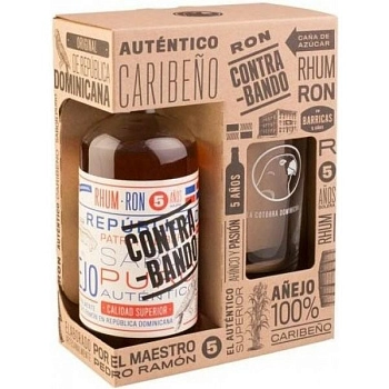 Ром Contrabando 5 Years Old gift box 700 мл