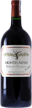 Вино Montes Alpha Cabernet Sauvignon wooden box Альфа Каберне Совиньон 2020 3000 мл 14,5%