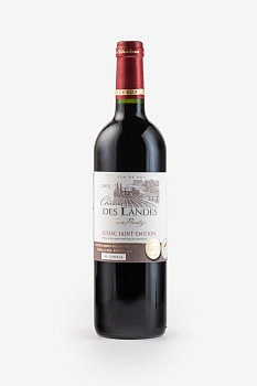 Вино Chateau des Landes  Cuvee Prestige   Lussac Saint-Emilion AOC   750 мл