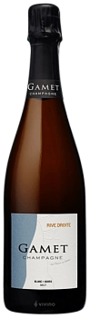 Шампанское   Gamet Rive Droite Blanc de Noirs Brut Champagne   750 мл