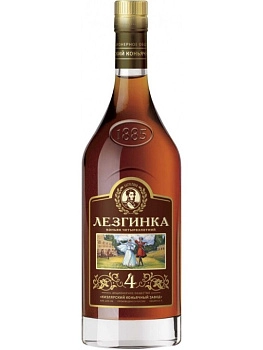 Коньяк  Лезгинка 4-летний  500 мл