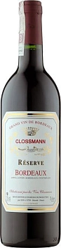 Вино Clossmann Reserve, Bordeaux AOC, Клоссманн Резерв, Бордо AOC, 2011, 0.75 л