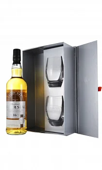 Виски Highland Queen Single Malt Scotch Whisky Muirhead's Silver Seal 16 Y.O. gift box with 2 glasses  700 мл