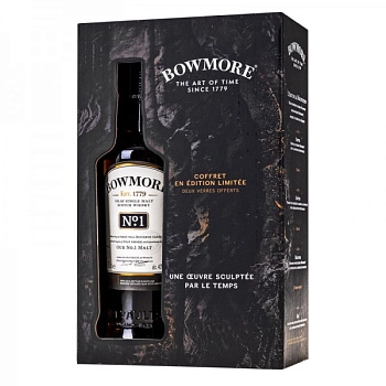 Виски Bowmore No.1 in gift box  700 мл    + 2 glasses