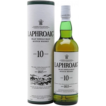 Виски  Laphroaig Malt 10 years old  in tube  700 мл 40 %