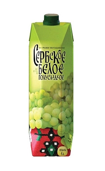 Вино Vino Zupa Series Uno Serbian semi-sweet white  Зупа Серия Уно Сербское белое полусладкое 1000 мл