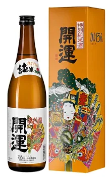 Саке Kaiun Tokubetsu Junmai  Кайун Токубэцу Дзюнмай  в подарочной коробке 15% 720 мл