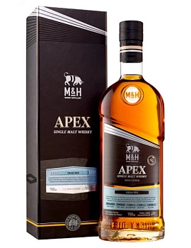 Виски  M & H Apex Dead Sea gift box 700 мл 55,5%