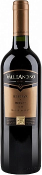 Вино Valle Andino  Merlot  Colchagua Valley Reserva  Вэлли  Андино Мерло Колчагуа Велли Ресерва 750 мл