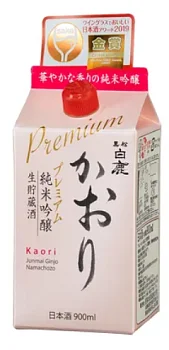 Саке Hakushika Kaori Junmai Ginjo Хакусика Каори Дзюнмай Гиндзё  тетропак 900 мл