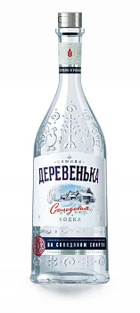 Водка  Зимняя деревенька на солодовом спирте Альфа 700 мл