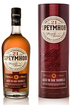 Виски Speymhor Single Malt 21 у. о. in tube  700 мл