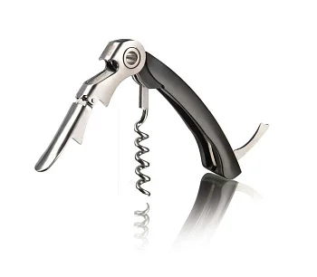 Штопор VacuVin Waiters Corkscrew J-Hook, черный, блистер