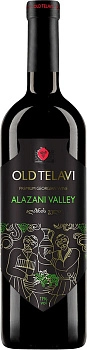Вино Kakhuri  Old Telavi  Alazani Valley White   Олд Телави Алазанская Долина белое  полусладкое  750 мл