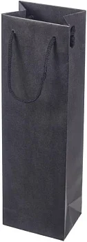 Подарочная упаковка Dispak  package for 1 bottle black  Диспак пакет на 1 бутылку черный