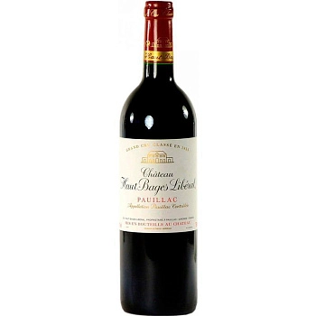 Вино Chateau Haut-Bages Liberal Grand Cru Classe Pauillac AOC  2014 750 мл