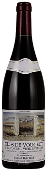 Вино Gérard Raphet Clos de Vougeot Grand Cru Vieilles Vignes 2017 750 мл 13,5%