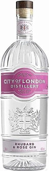 Джин City of London Rhubarb & Rose 700 мл
