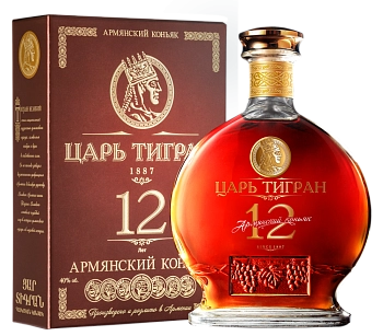 Коньяк Cognac Tsar Tigran 12YO Gift Box  700 мл
