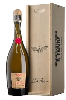 Шампанское  R.Faivre L’Or de Faivre Blanc de Meuniers Extra Brut  в подарочной упаковке  2016  750 мл  12,5%