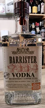 Водка Барристер  Кошерная  Гречишная Коппер Стилл 700 мл 40 %