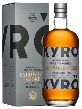 Виски   Kyro Wood Smoke Rye, gift box  700 мл  47,2%