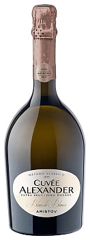 Игристое вино Аристов  Кюве Александр Блан де Блан Экстра Брют  2021 750 мл