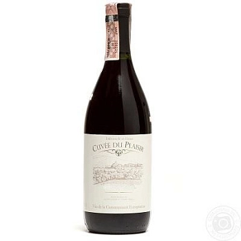 Вино Cuvee du Plaisir red semi sweet  750 мл
