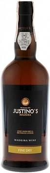 Вино Justino's Madeira Wines Fine Dry Madeira DOP  Жустино'с Мадейра Вайнс Файн Драй 750 мл 19%