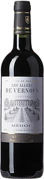 Вино Les Allees De Vernous Лэ Алле Де Верну АОС 2018 750 мл